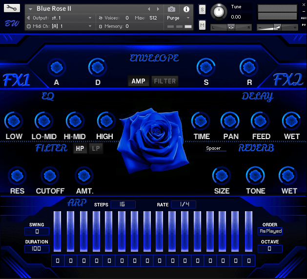 Blue Rose II Kontakt - #1 For R&b| Chilled| Trap - BigWerks